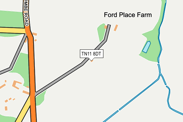 TN11 8DT map - OS OpenMap – Local (Ordnance Survey)