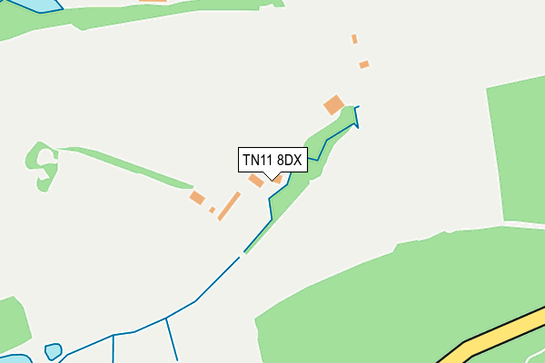 TN11 8DX map - OS OpenMap – Local (Ordnance Survey)