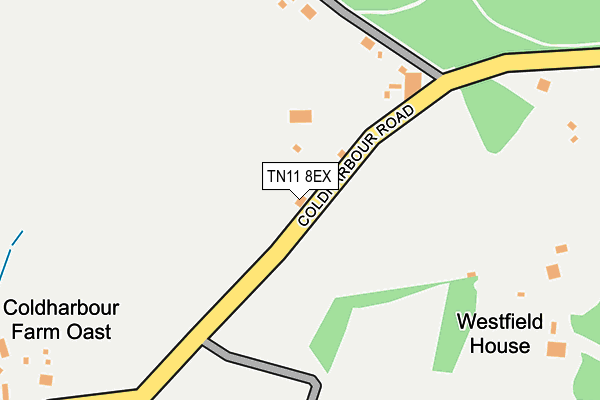 TN11 8EX map - OS OpenMap – Local (Ordnance Survey)
