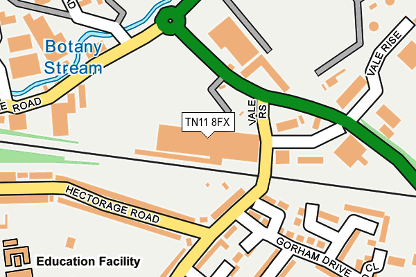 TN11 8FX map - OS OpenMap – Local (Ordnance Survey)