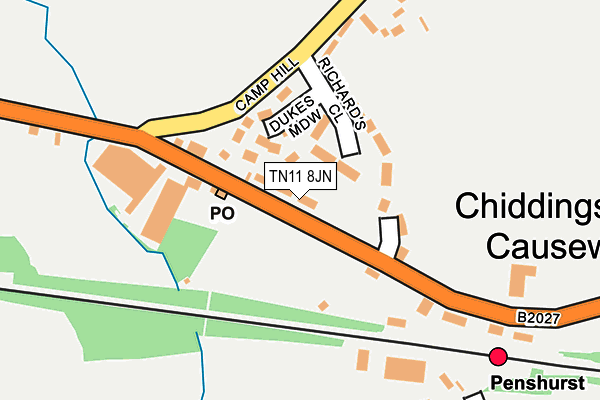 TN11 8JN map - OS OpenMap – Local (Ordnance Survey)