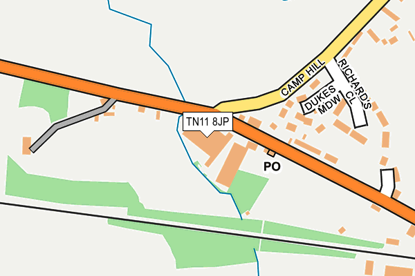 TN11 8JP map - OS OpenMap – Local (Ordnance Survey)