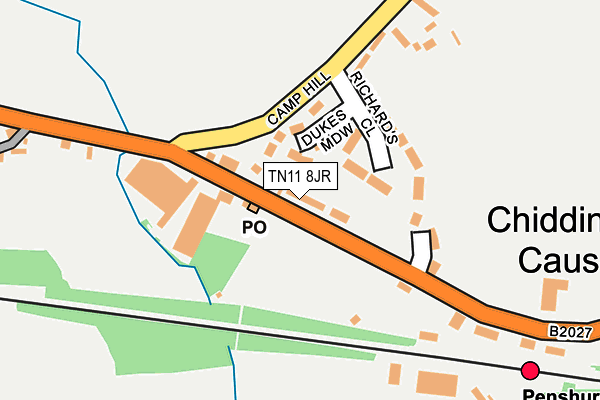 TN11 8JR map - OS OpenMap – Local (Ordnance Survey)