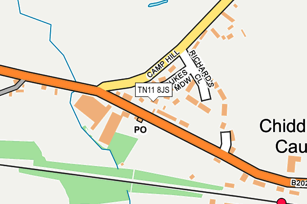 TN11 8JS map - OS OpenMap – Local (Ordnance Survey)