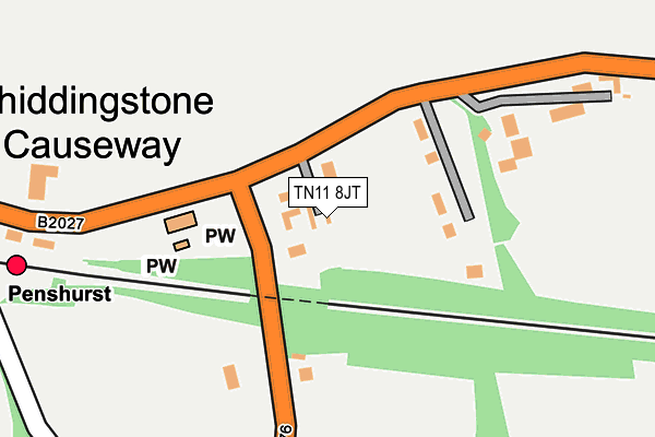 TN11 8JT map - OS OpenMap – Local (Ordnance Survey)