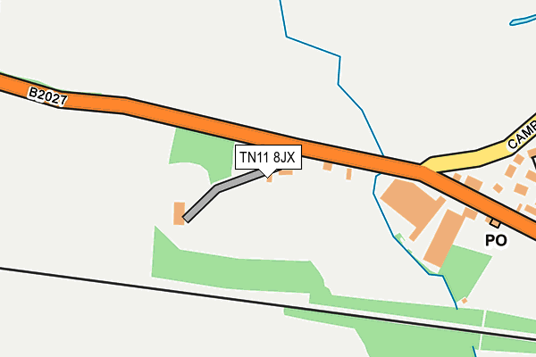 TN11 8JX map - OS OpenMap – Local (Ordnance Survey)