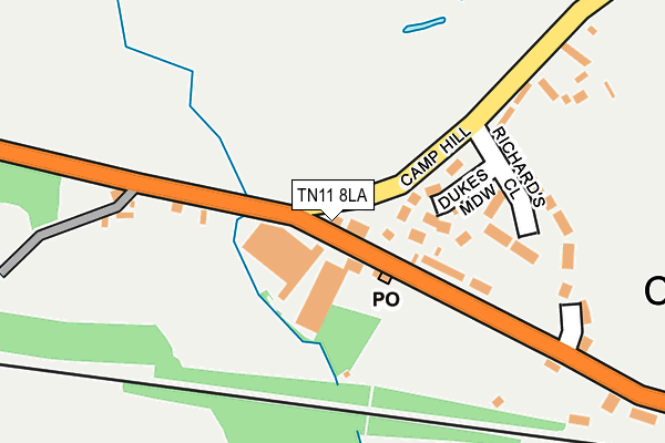 TN11 8LA map - OS OpenMap – Local (Ordnance Survey)