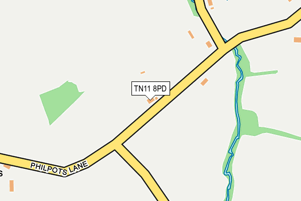 TN11 8PD map - OS OpenMap – Local (Ordnance Survey)