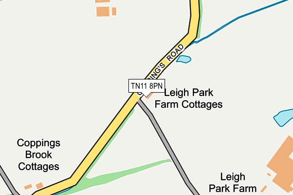 TN11 8PN map - OS OpenMap – Local (Ordnance Survey)