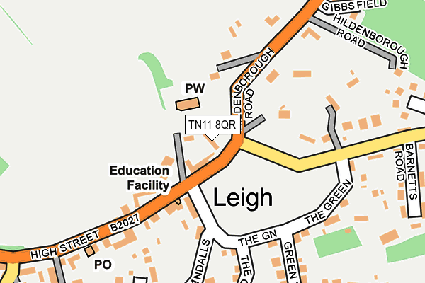 TN11 8QR map - OS OpenMap – Local (Ordnance Survey)