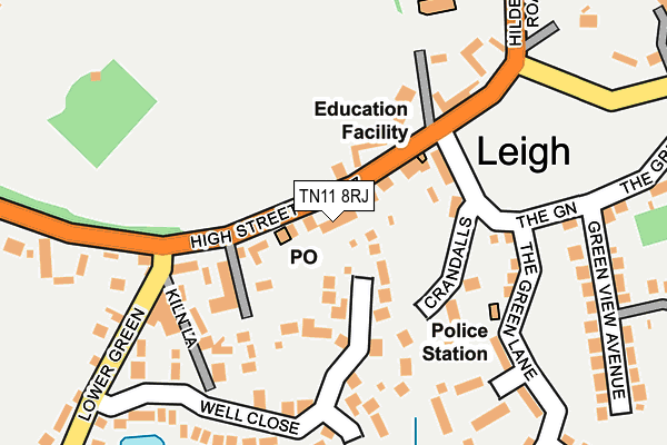 Map of THE LEIGH SQUARE MANAGEMENT COMPANY LTD at local scale