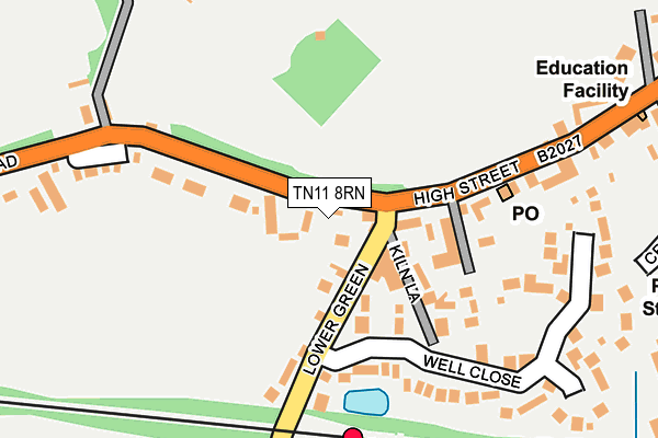 TN11 8RN map - OS OpenMap – Local (Ordnance Survey)