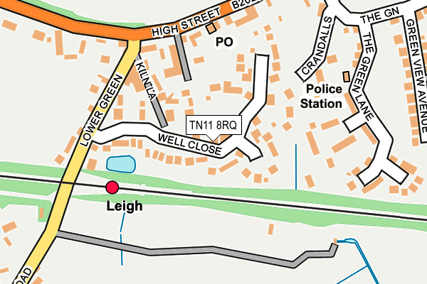 Map of THE JENNY HALL FAMILY PARTNERSHIP LLP at local scale