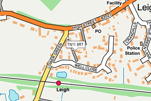 TN11 8RT map - OS OpenMap – Local (Ordnance Survey)