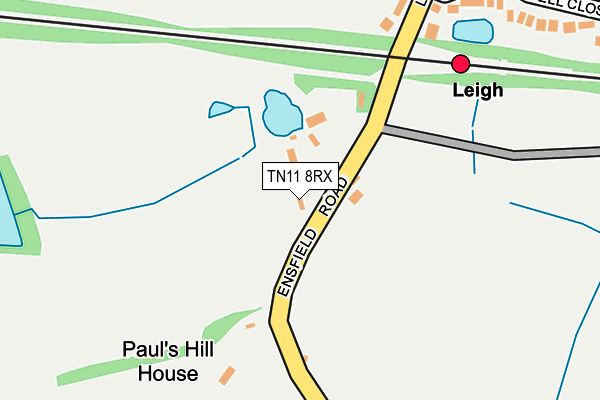 TN11 8RX map - OS OpenMap – Local (Ordnance Survey)