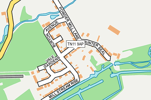 TN11 9AP map - OS OpenMap – Local (Ordnance Survey)