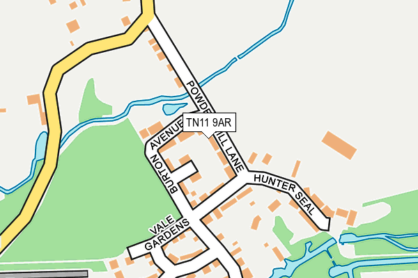 TN11 9AR map - OS OpenMap – Local (Ordnance Survey)