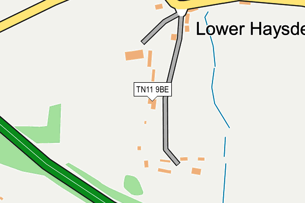 TN11 9BE map - OS OpenMap – Local (Ordnance Survey)