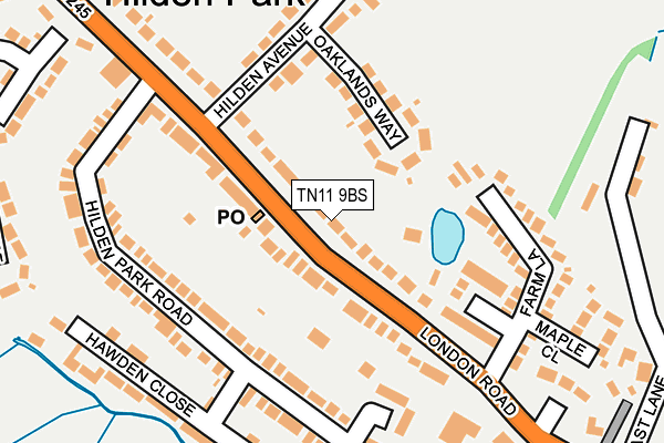 TN11 9BS map - OS OpenMap – Local (Ordnance Survey)