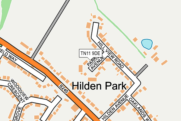 TN11 9DE map - OS OpenMap – Local (Ordnance Survey)