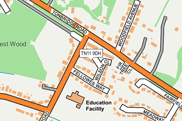 TN11 9DH map - OS OpenMap – Local (Ordnance Survey)