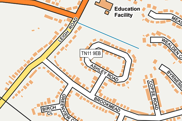 TN11 9EB map - OS OpenMap – Local (Ordnance Survey)