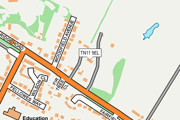 TN11 9EL map - OS OpenMap – Local (Ordnance Survey)