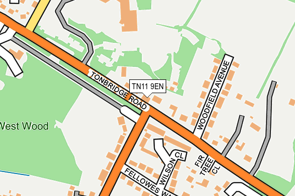 TN11 9EN map - OS OpenMap – Local (Ordnance Survey)