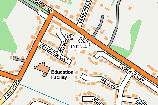 TN11 9EQ map - OS OpenMap – Local (Ordnance Survey)