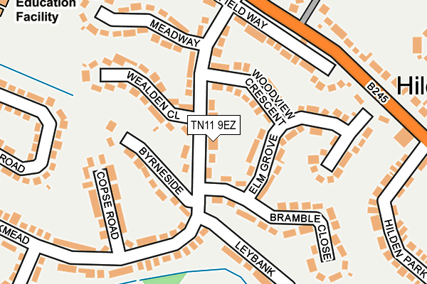 TN11 9EZ map - OS OpenMap – Local (Ordnance Survey)