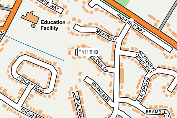 TN11 9HB map - OS OpenMap – Local (Ordnance Survey)