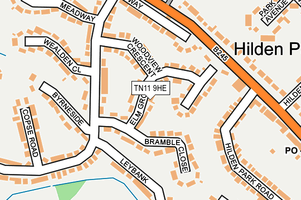 TN11 9HE map - OS OpenMap – Local (Ordnance Survey)