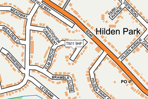 TN11 9HF map - OS OpenMap – Local (Ordnance Survey)