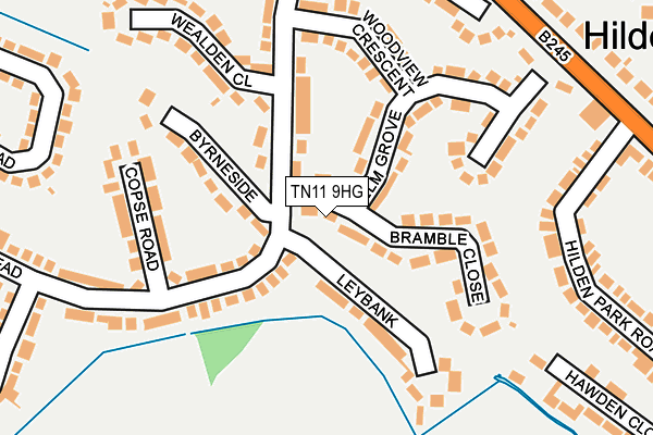 TN11 9HG map - OS OpenMap – Local (Ordnance Survey)