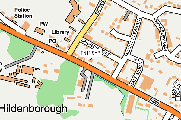 TN11 9HP map - OS OpenMap – Local (Ordnance Survey)