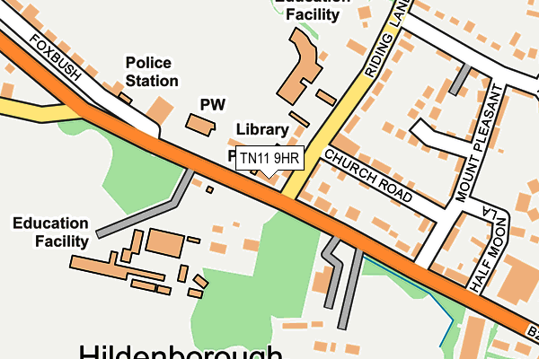 TN11 9HR map - OS OpenMap – Local (Ordnance Survey)