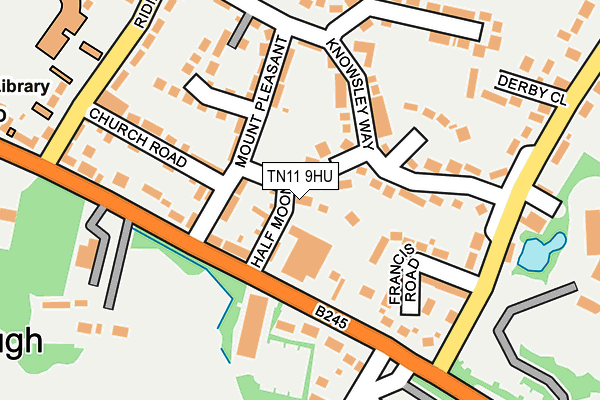 TN11 9HU map - OS OpenMap – Local (Ordnance Survey)
