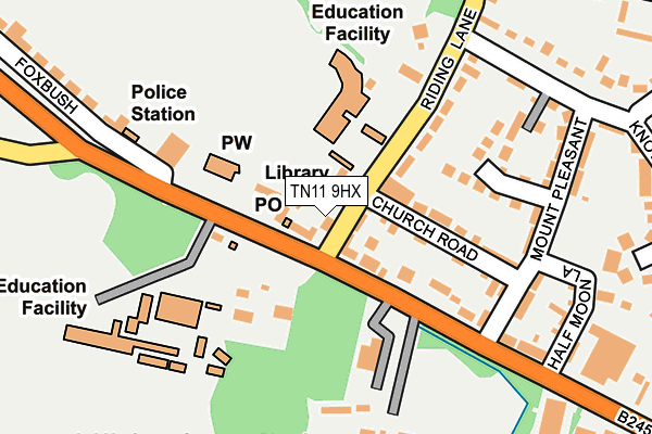 TN11 9HX map - OS OpenMap – Local (Ordnance Survey)