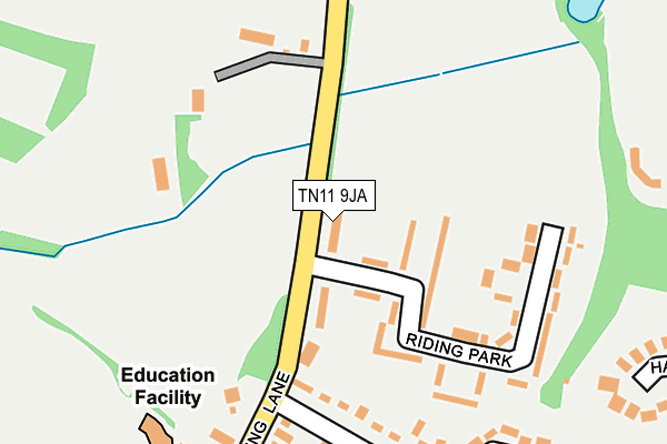 TN11 9JA map - OS OpenMap – Local (Ordnance Survey)