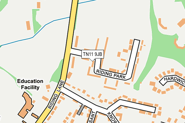 TN11 9JB map - OS OpenMap – Local (Ordnance Survey)