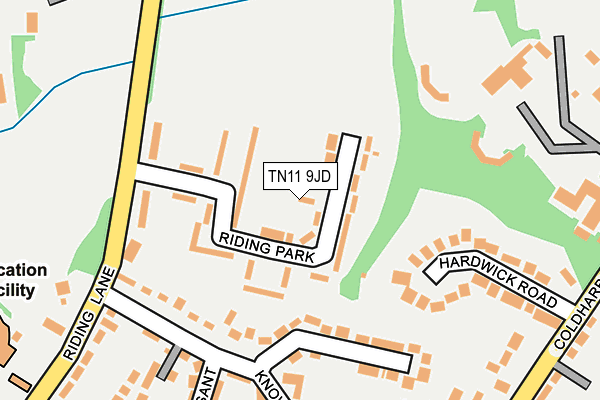 TN11 9JD map - OS OpenMap – Local (Ordnance Survey)
