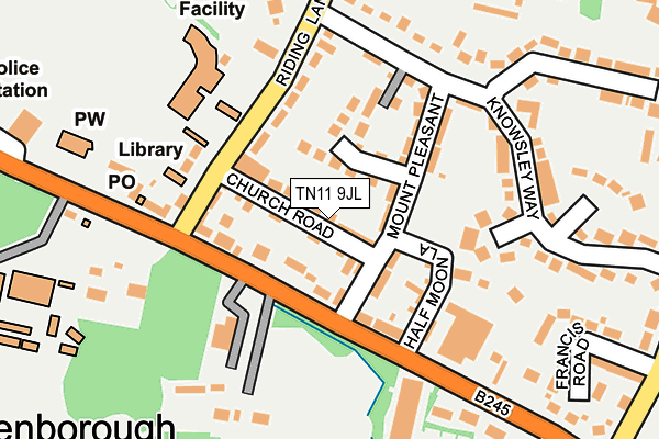 TN11 9JL map - OS OpenMap – Local (Ordnance Survey)