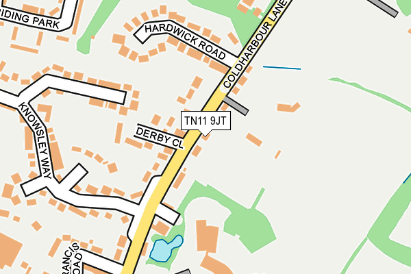 TN11 9JT map - OS OpenMap – Local (Ordnance Survey)