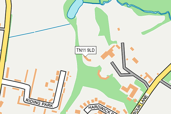 TN11 9LD map - OS OpenMap – Local (Ordnance Survey)