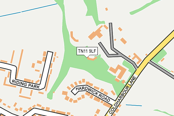 TN11 9LF map - OS OpenMap – Local (Ordnance Survey)