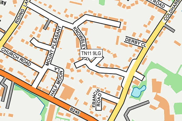 TN11 9LG map - OS OpenMap – Local (Ordnance Survey)