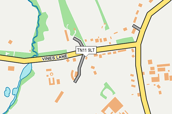 Map of RIDING LANE PADDOCK LIMITED at local scale
