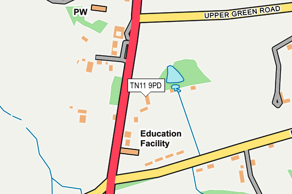 TN11 9PD map - OS OpenMap – Local (Ordnance Survey)