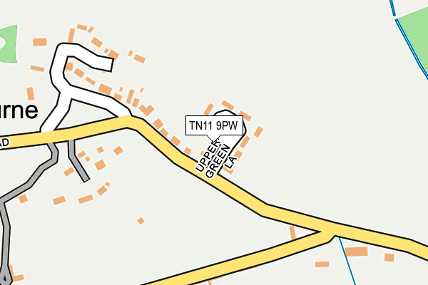 TN11 9PW map - OS OpenMap – Local (Ordnance Survey)