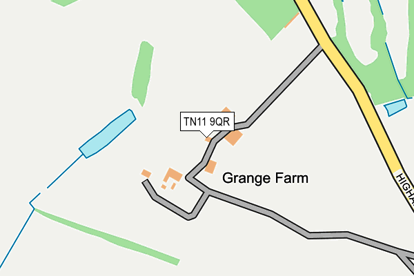 TN11 9QR map - OS OpenMap – Local (Ordnance Survey)